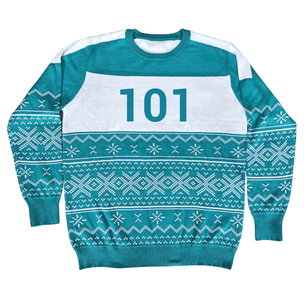 Squid Character Merry Squid-Mas Game Ugly Christmas Sweater