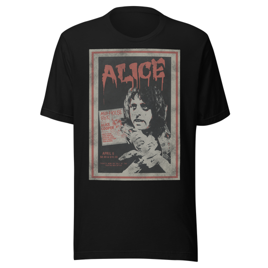 Stakes Alice Cooper Madhouse Vintage T-Shirt [Apparel]