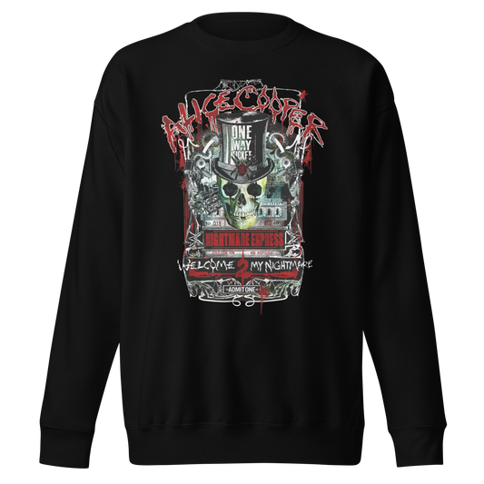 Stakes Alice Cooper Nightmare Express Jumbo Print Sweatshirt [Apparel]