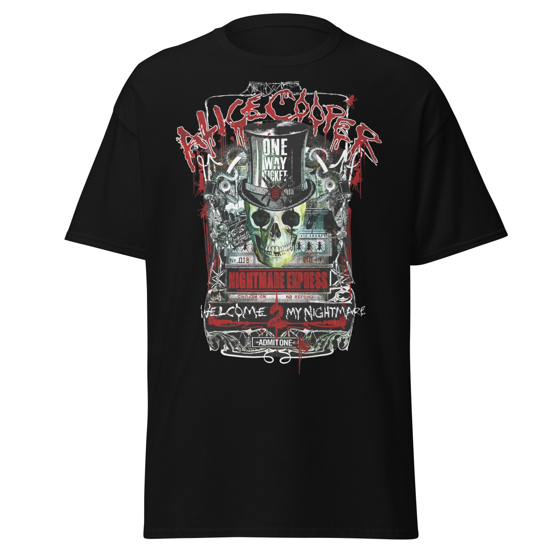 Stakes Alice Cooper Nightmare Express Jumbo Print T-Shirt [Apparel]