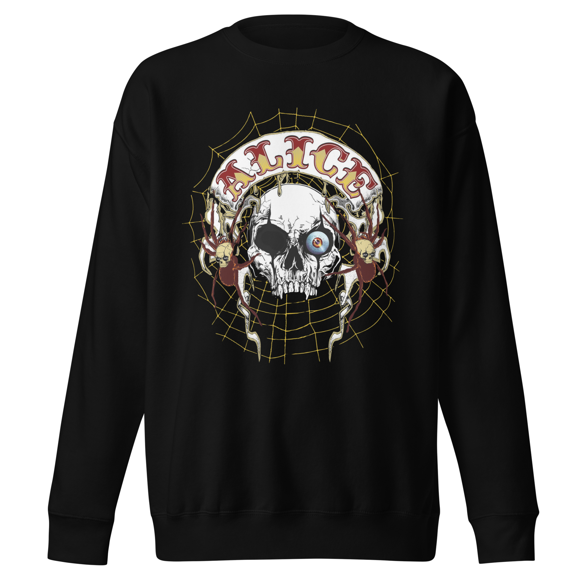Stakes Alice Cooper One Eyed Skull Jumbo Print Sweatshirt [Apparel]