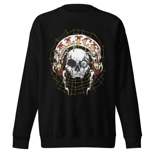 Stakes Alice Cooper One Eyed Skull Jumbo Print Sweatshirt [Apparel]
