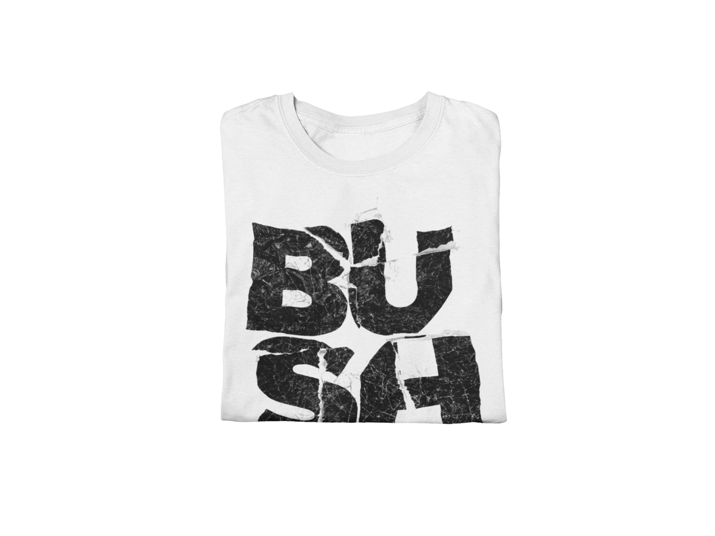 Stakes Bush Stacked Logo Jumbo Print Mens T Shirt Officially Licensed