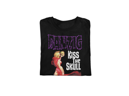 Stakes Danzig - Kiss the Skull Jumbo Print Mens T Shirt Officially Licensed