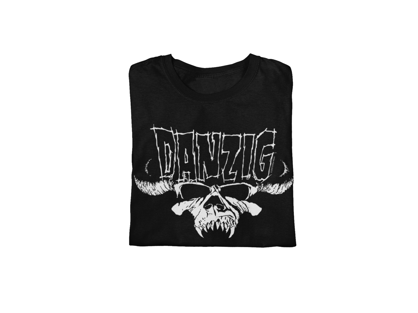 Danzig Logo Skull Jumbo Print T Shirt Officially Licensed