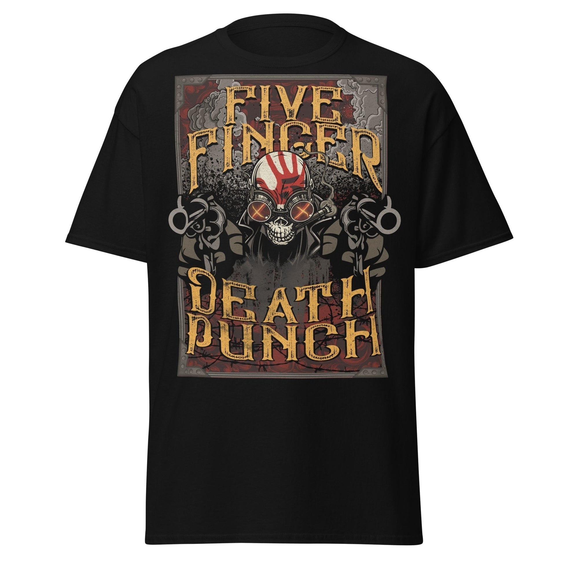 Stakes Five Finger Death Punch Barrels Jumbo Print T-shirt [Apparel]