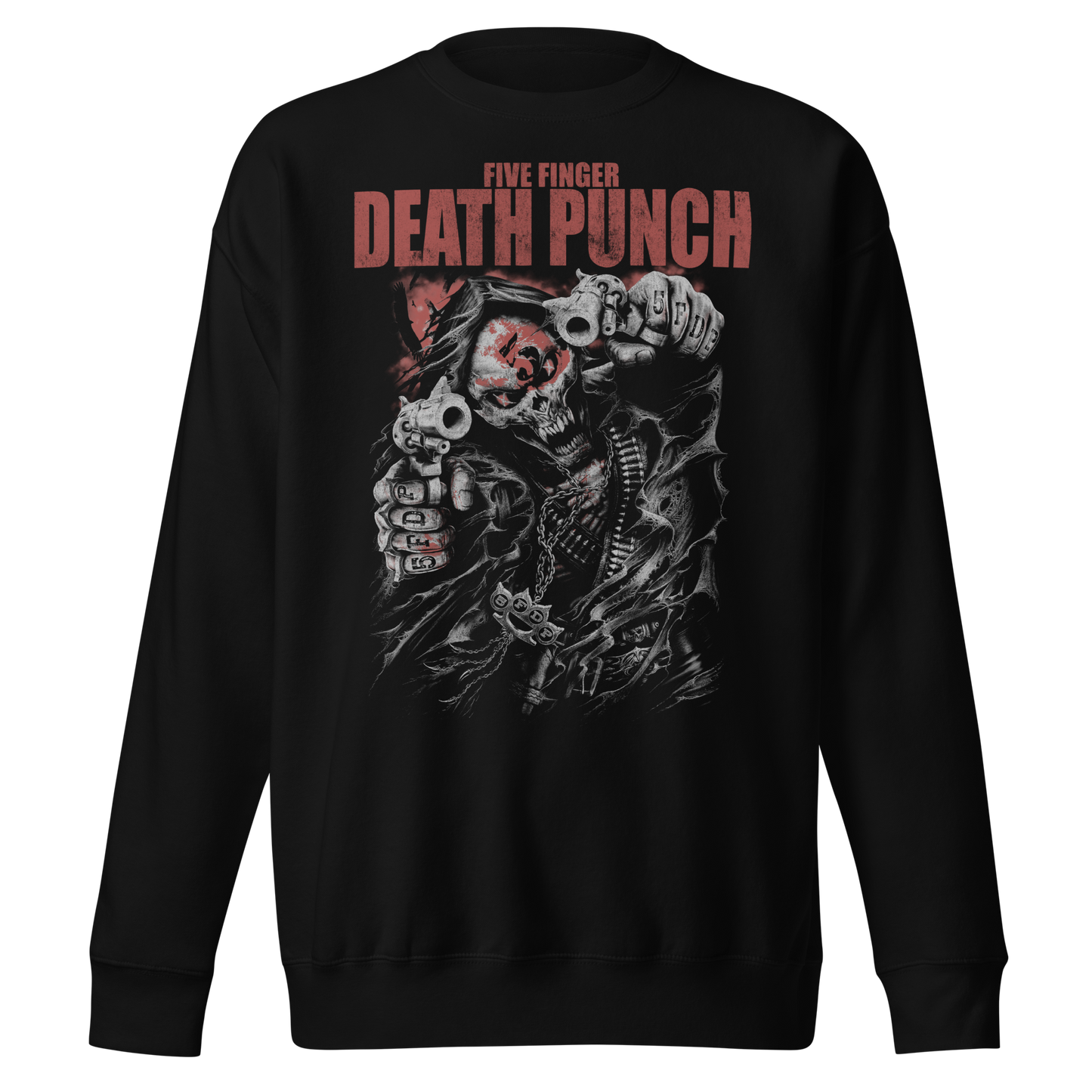 Stakes Five Finger Death Punch - Both Barrels Jumbo Print Sweatshirt [Apparel]