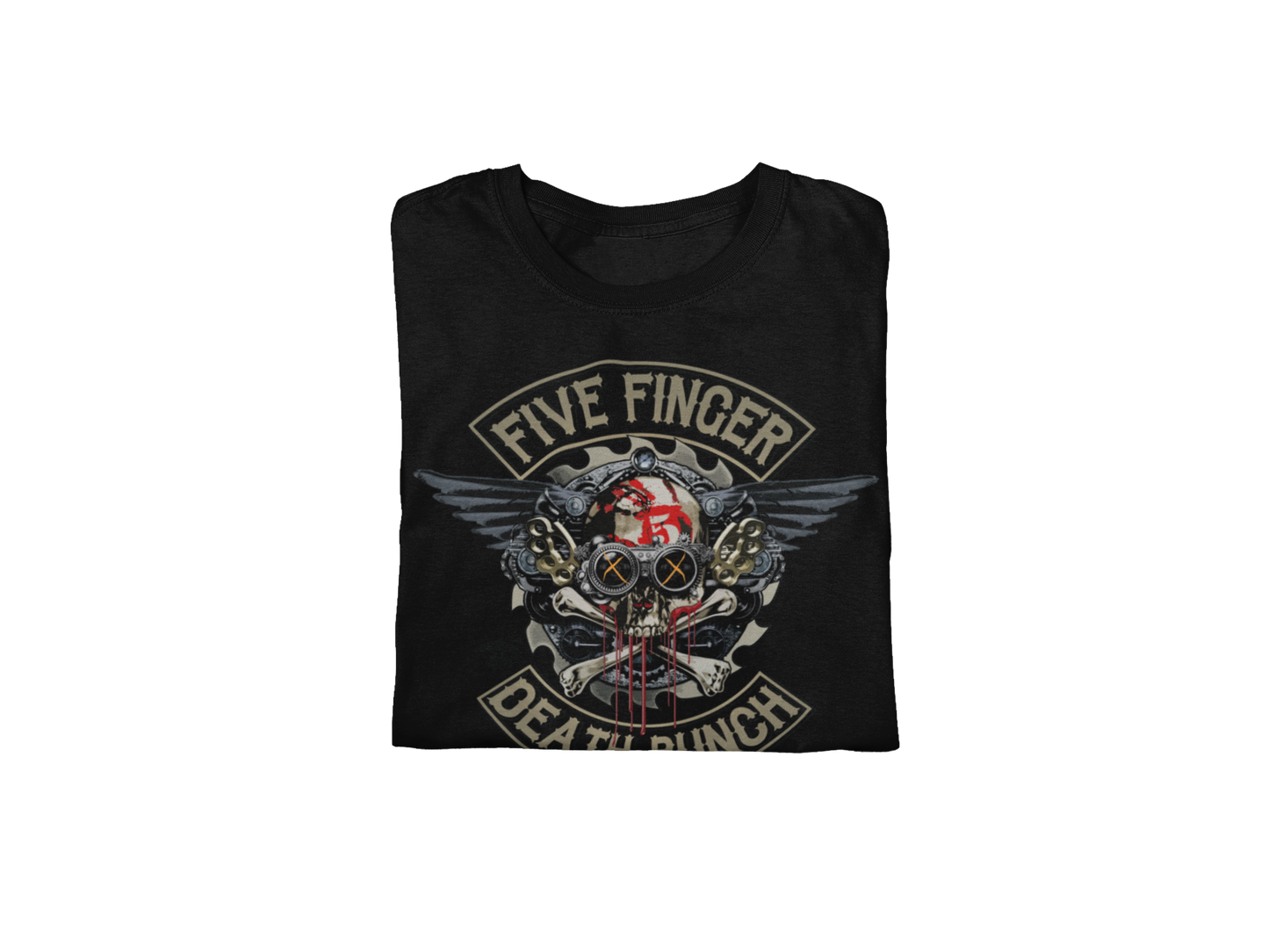 Stakes Five Finger Death Punch - Crossbones Jumbo Print Mens T Shirt Officially Licensed