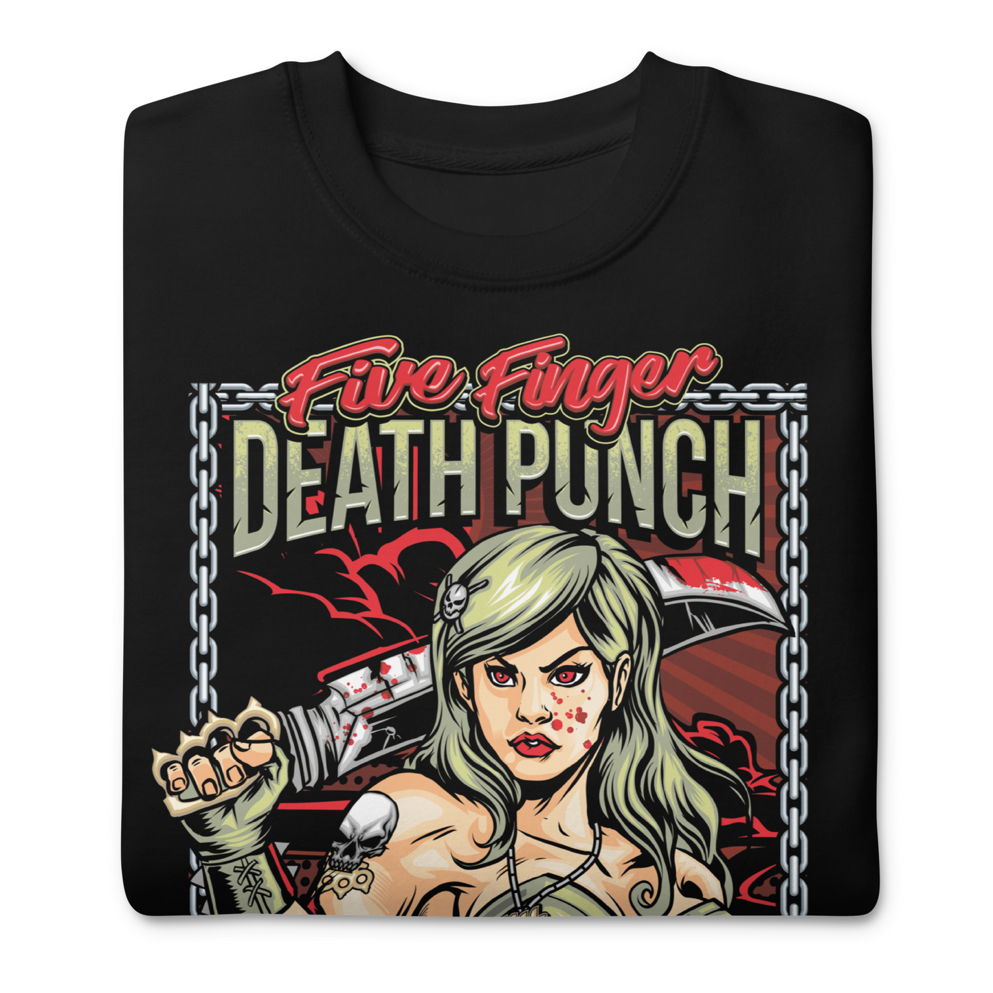 Stakes Five Finger Death Punch Machete Sweatshirt [Apparel]