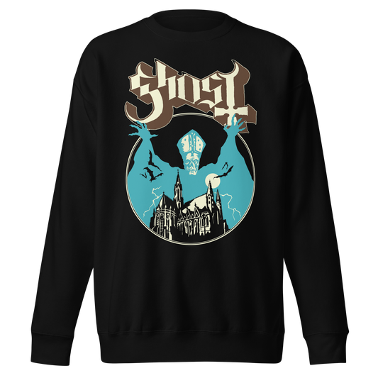 Stakes Ghost - Castle Jumbo Print Sweatshirt [Apparel]