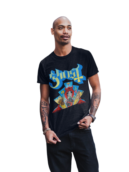 Stakes Ghost - Devil's Mouth Jumbo Print Mens T Shirt Officially Licensed