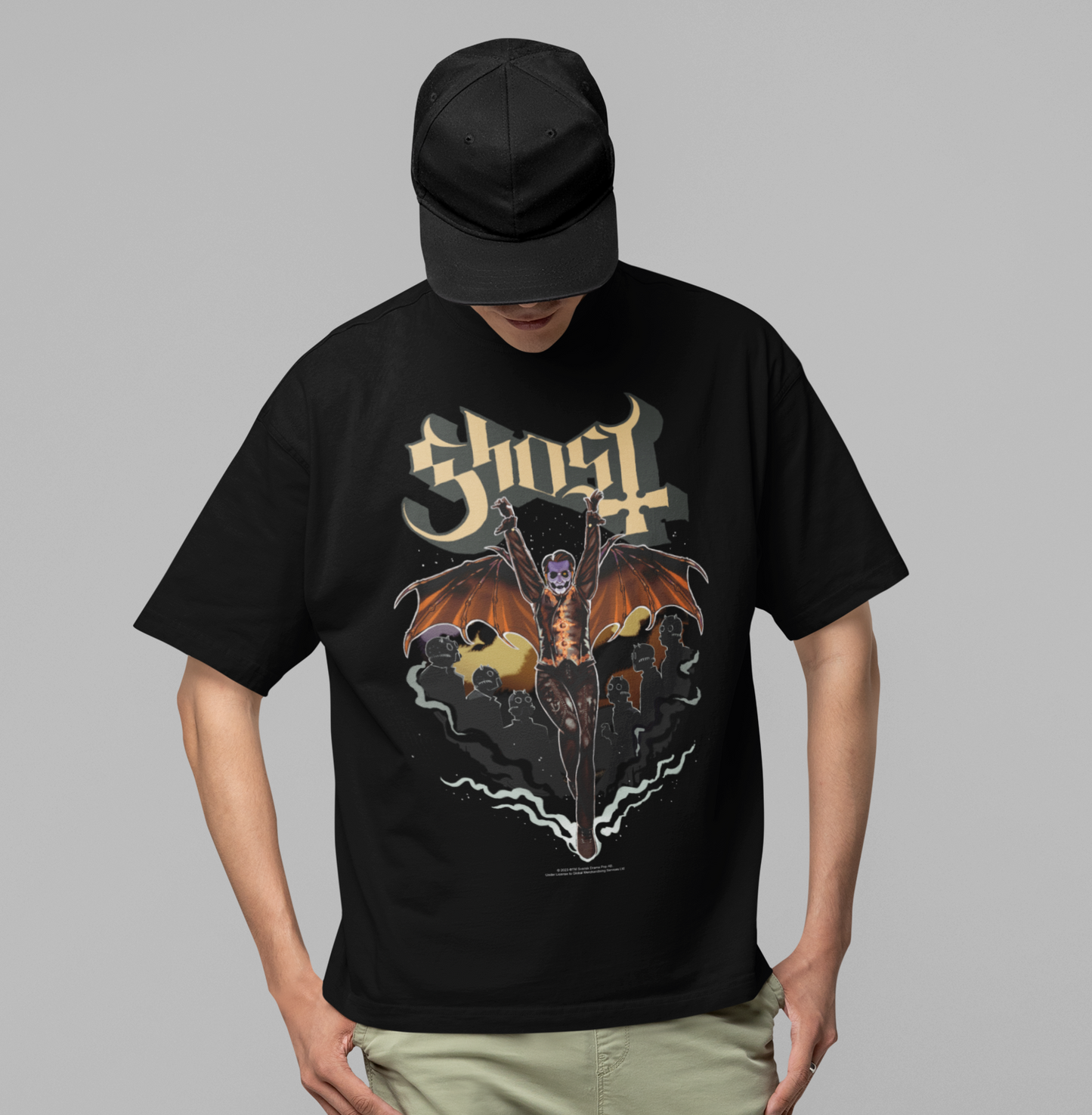 Stakes Ghost - Fly Over Jumbo Print Mens T Shirt Officially Licensed