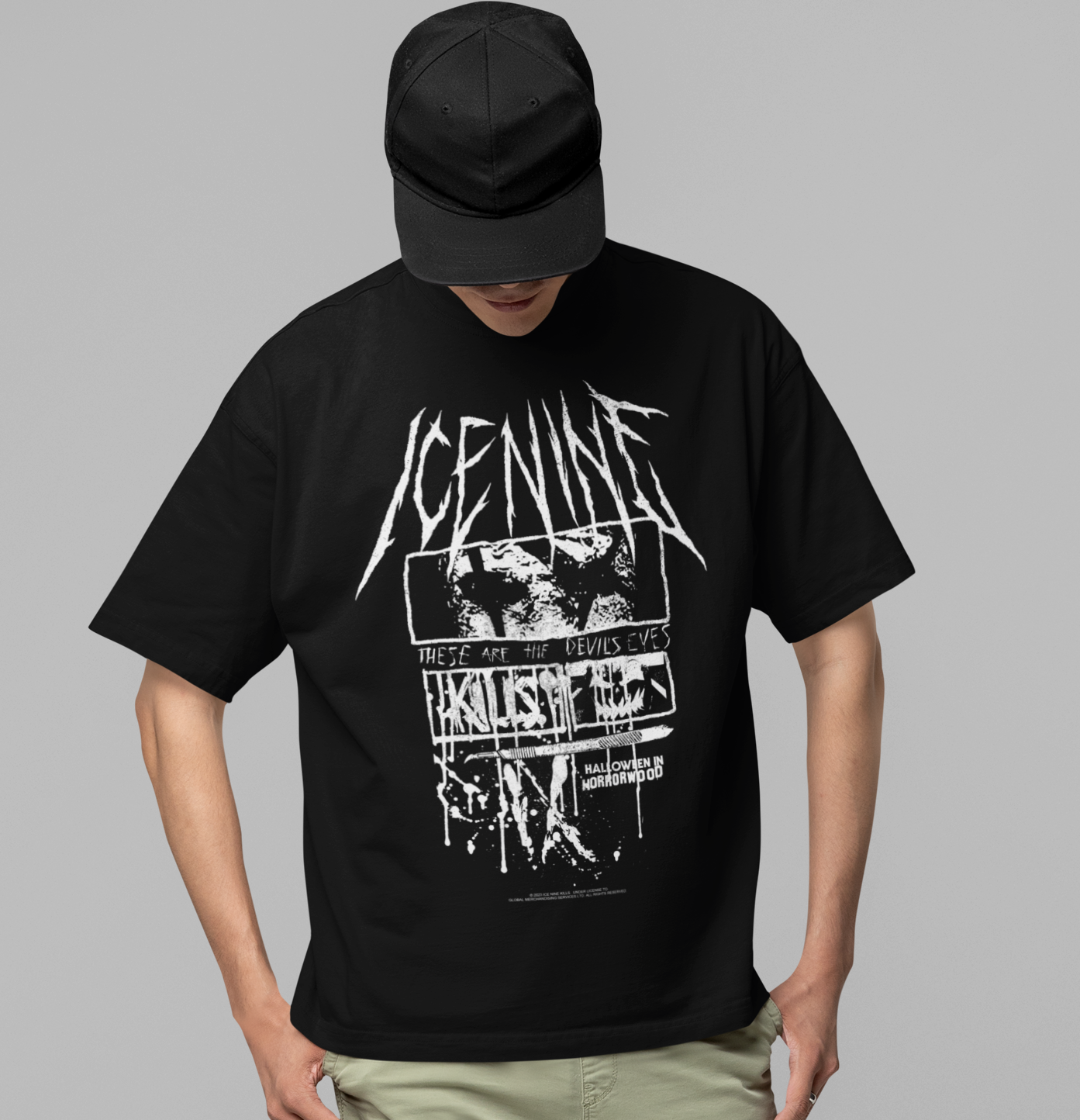 Stakes Ice Nine Kills Devil's Eyes Jumbo Print Mens T Shirt Officially Licensed