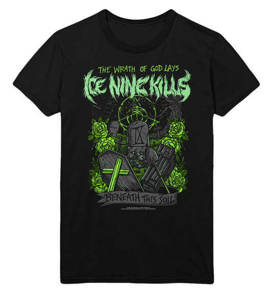 Stakes Ice Nine Kills Green Wrath Jumbo Print T-Shirt [Apparel]