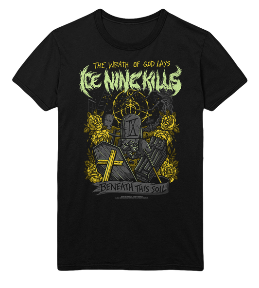Stakes Ice Nine Kills Yellow Wrath Jumbo Print T-Shirt [Apparel]