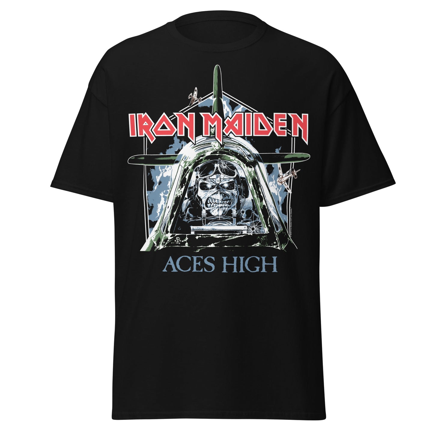 Stakes Iron Maiden - Aces High Jumbo Print T-Shirt [Apparel]