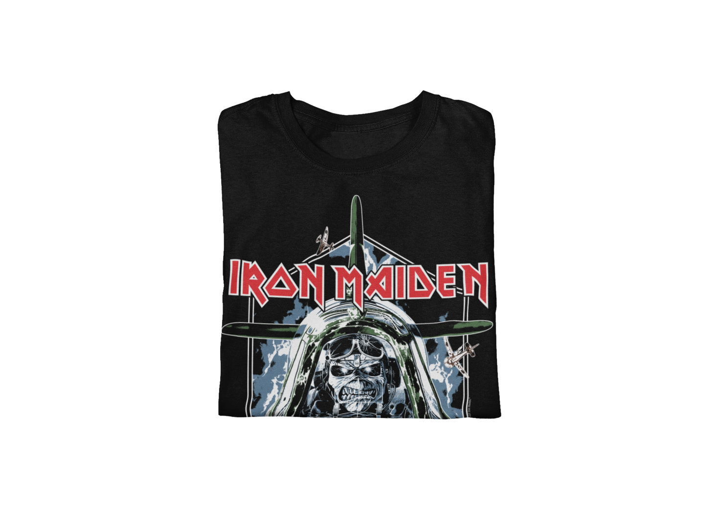 Stakes Iron Maiden - Aces High Jumbo Print Mens T Shirt Officially Licensed