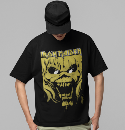 Stakes Iron Maiden Open Mouth Jumbo Print Mens T Shirt Officially Licensed