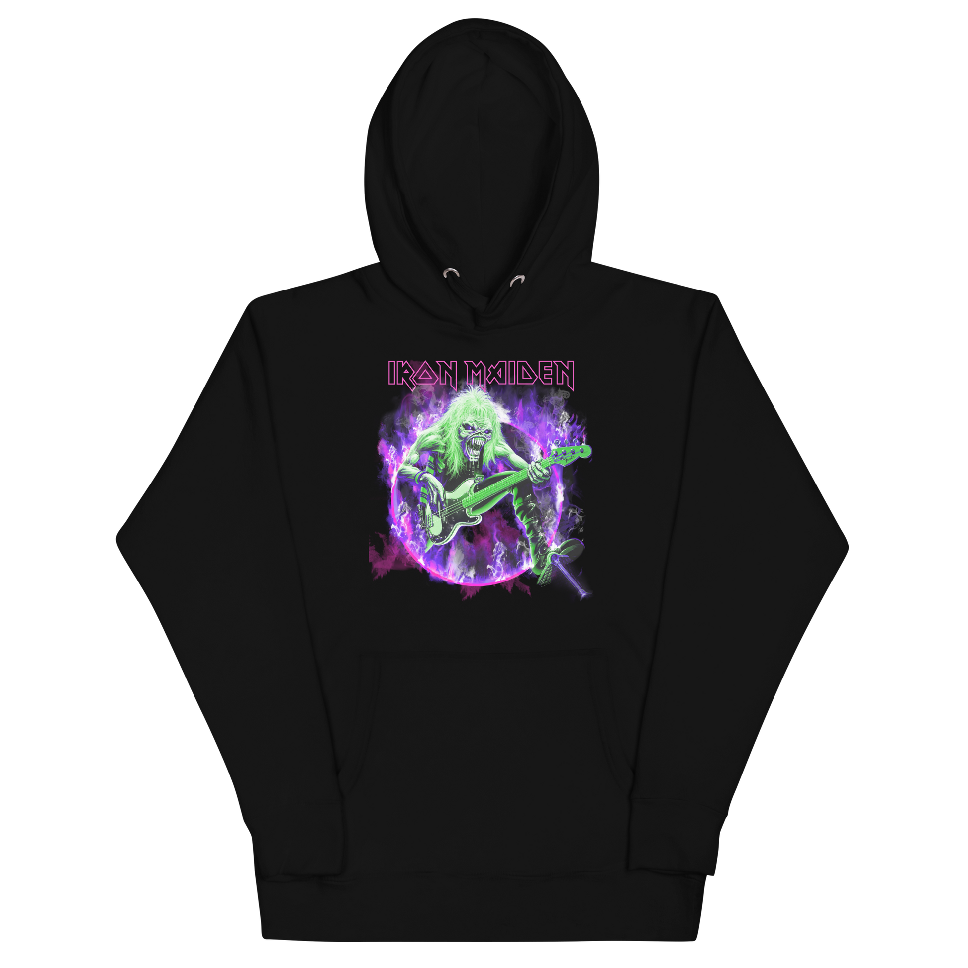 Stakes Iron Maiden Purple Guitar Classic Hoodie [Apparel]