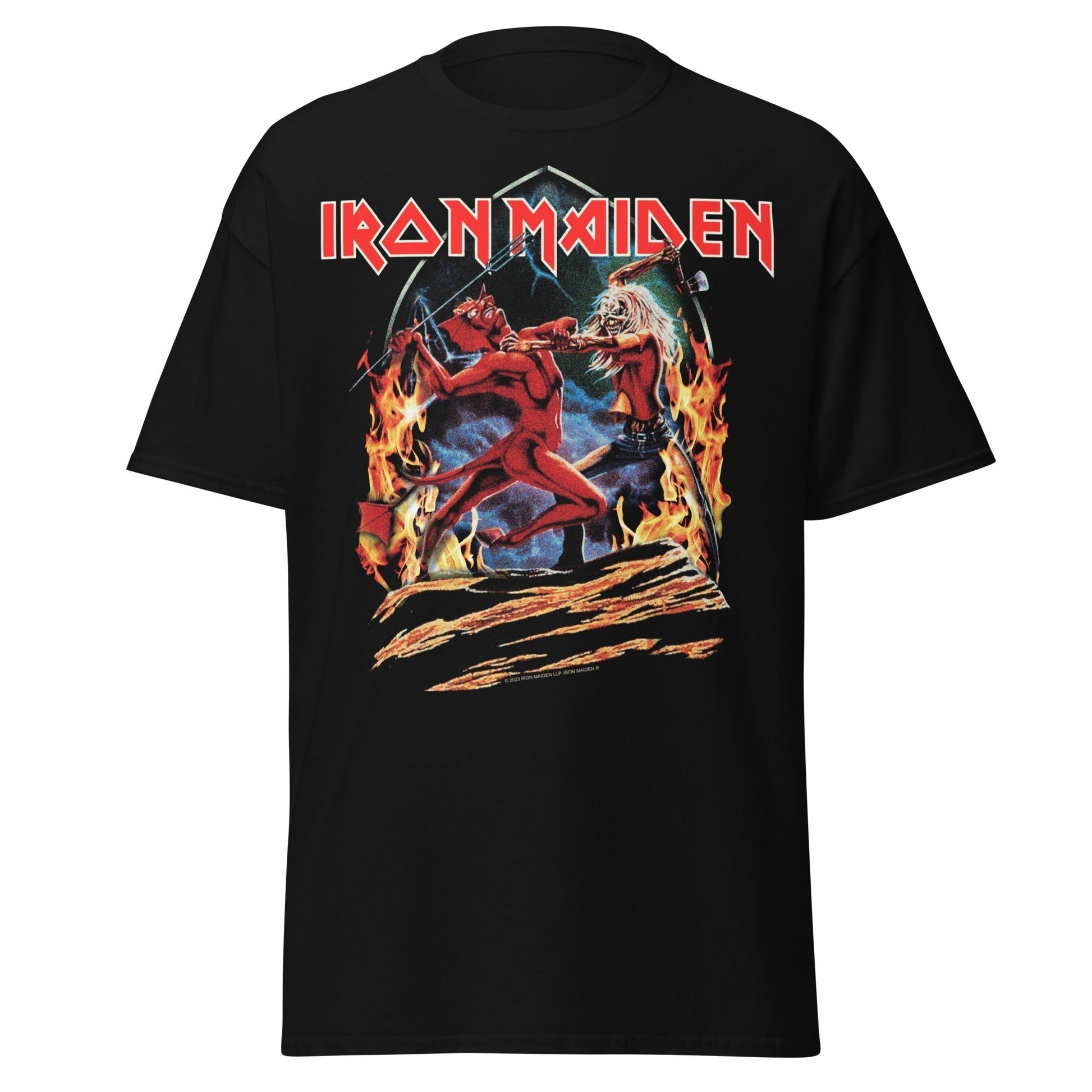 Stakes Iron Maiden - Run To The Hills Jumbo Print T-Shirt [Apparel]