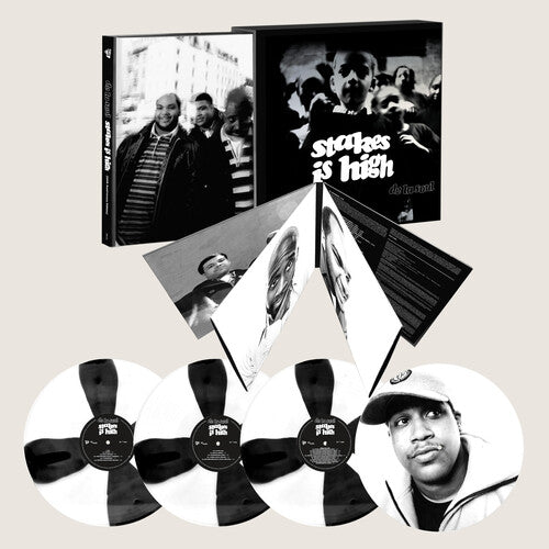 PRE-ORDER De La Soul - Stakes Is High 30th Anniversary [4LP Black and White Spoke Effect + print of Dave] [Vinyl] Vinyl Record