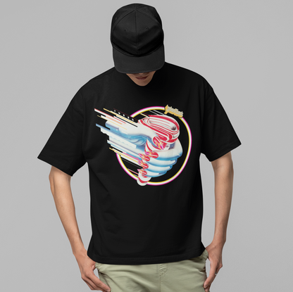 Stakes Judas Priest - Turbo Hand Jumbo Print Mens T Shirt Officially Licensed