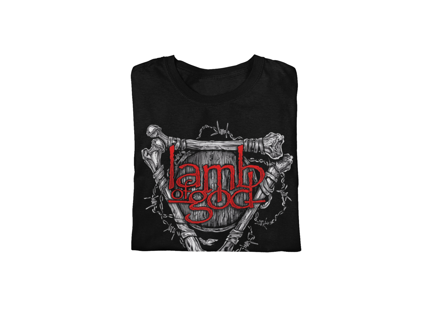 Stakes Lamb Of God - Bones Jumbo Print Mens T Shirt Officially Licensed
