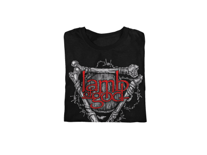 Stakes Lamb Of God - Bones Jumbo Print Mens T Shirt Officially Licensed
