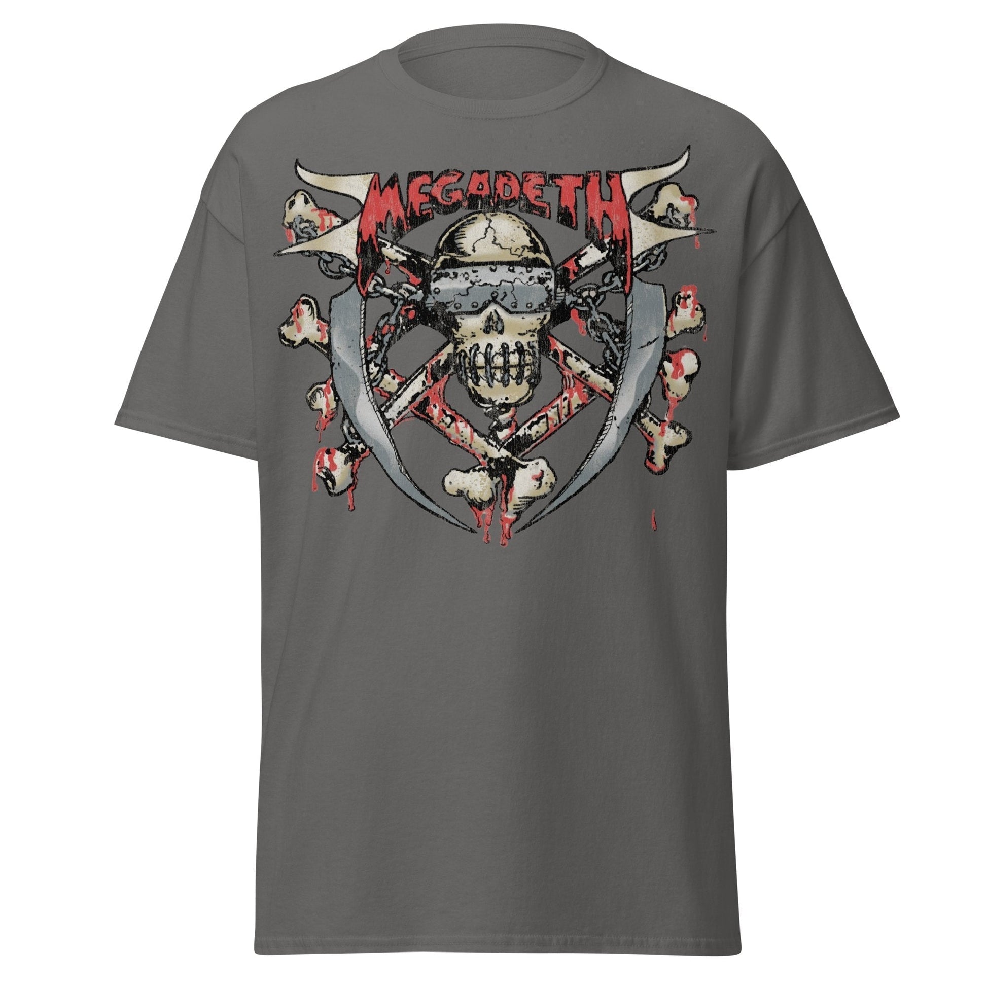 Stakes MegaDeth - Hand Painted Vic Jumbo Print T-Shirt [Apparel]