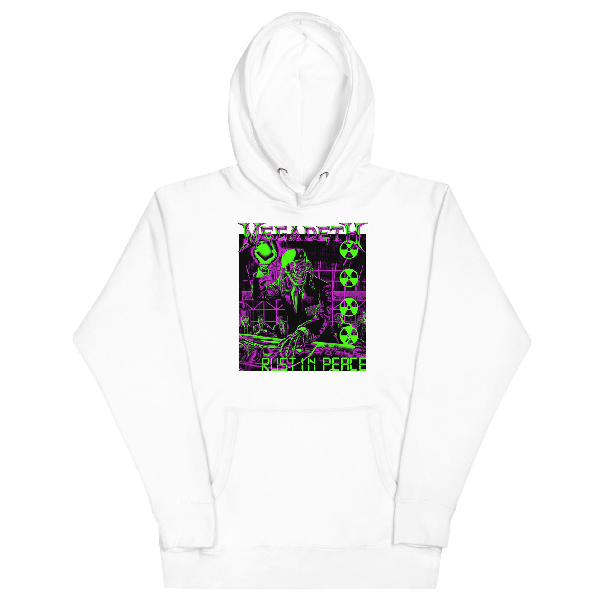 Stakes Megadeth Neon Rust in Peace Classic Hoodie [Apparel]