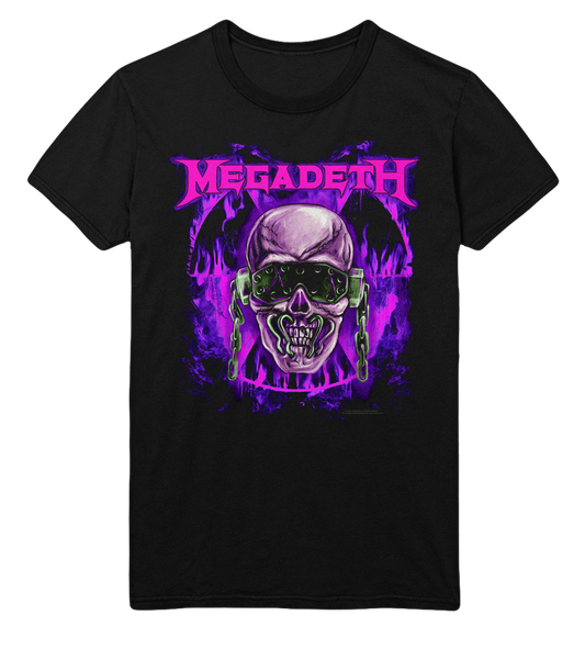 Stakes Megadeth Purple Nuclear Jumbo Print T-Shirt [Apparel]