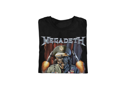 Stakes MegaDeth - Rattlehead Vic Jumbo Print Mens T Shirt Officially Licensed