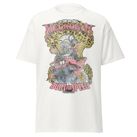 Stakes MegaDeth - Vintage Built for Speed Jumbo Print T-Shirt [Apparel]