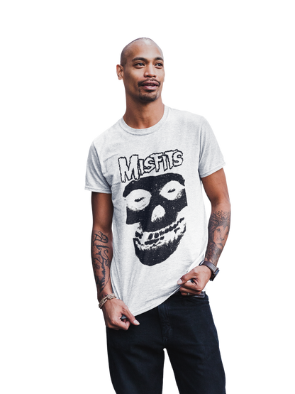 Stakes Misfits Black Skull Jumbo Print Mens T Shirt Officially Licensed