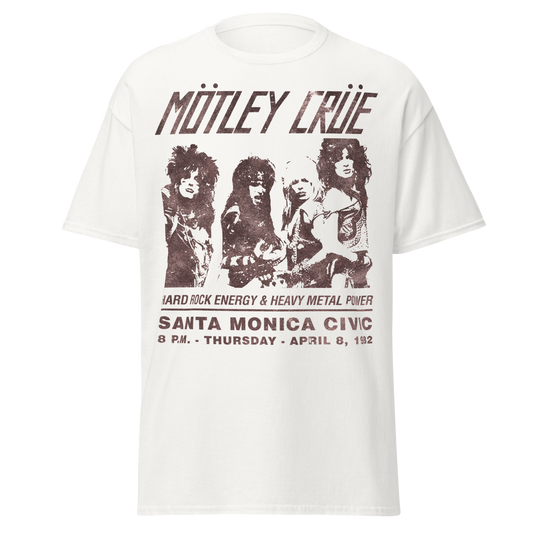 Stakes Motley Crue '82 Santa Monica Jumbo Print T-Shirt [Apparel]