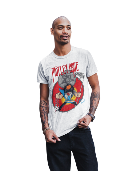 Stakes Motley Crue Allister Reaper Jumbo Print Mens T Shirt Officially Licensed