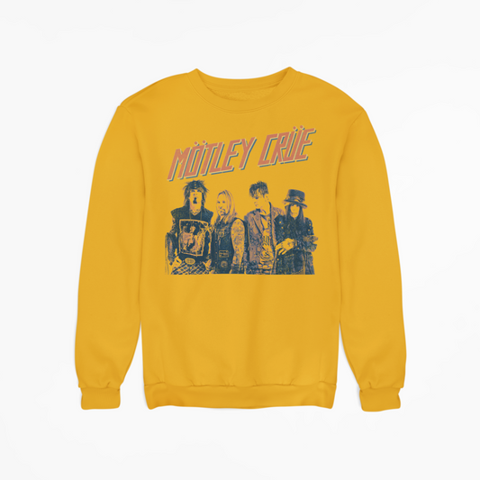 Stakes Motley Crue - Retro Boomin Jumbo Print Sweatshirt [Apparel]