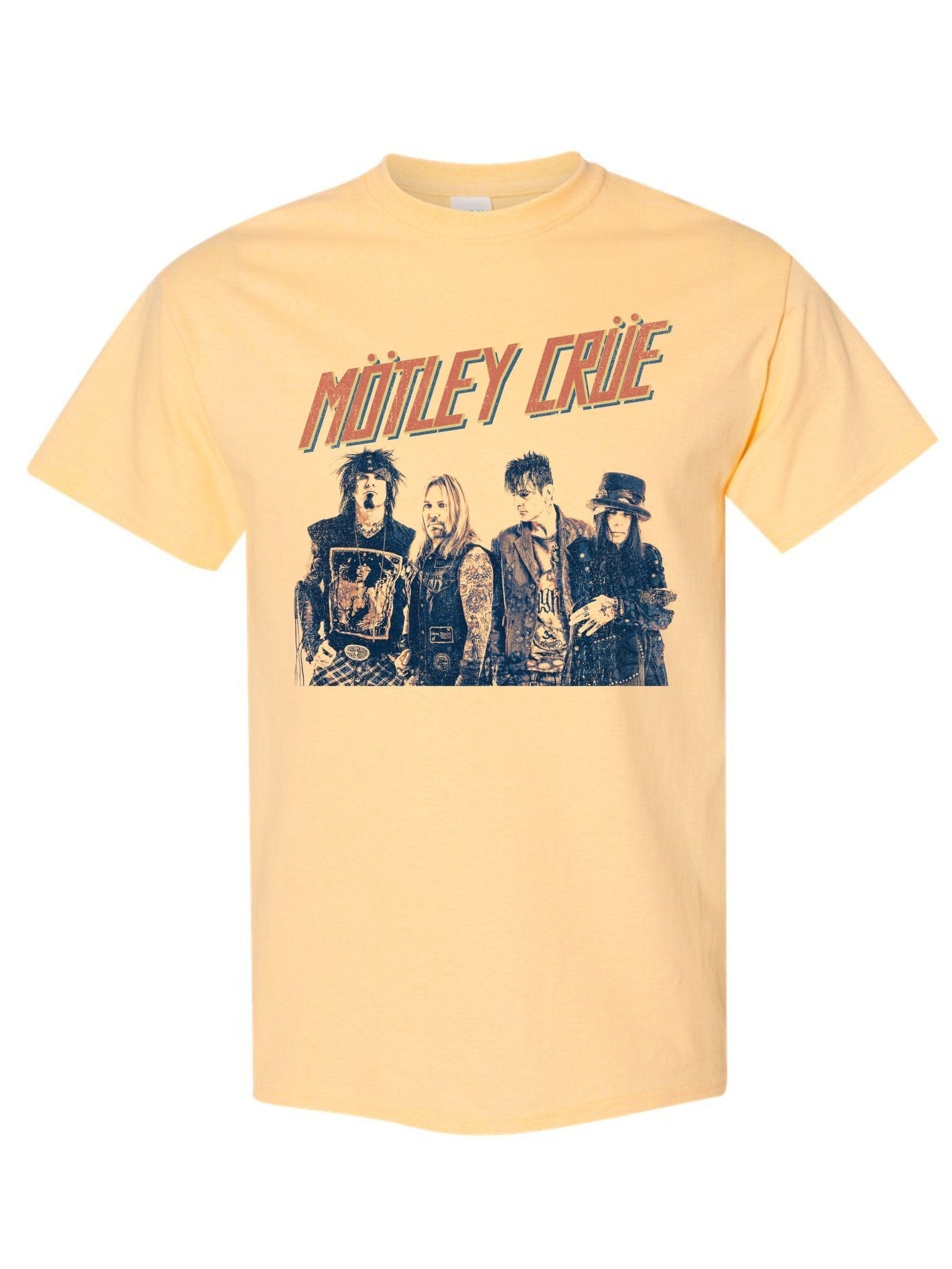 Stakes Motley Crue - Retro Boomin Jumbo Print T-Shirt [Apparel]