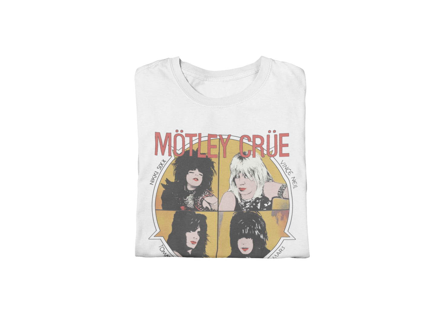 Stakes Motley Crue - Shout 83/84 Tour Jumbo Print Mens T Shirt Officially Licensed