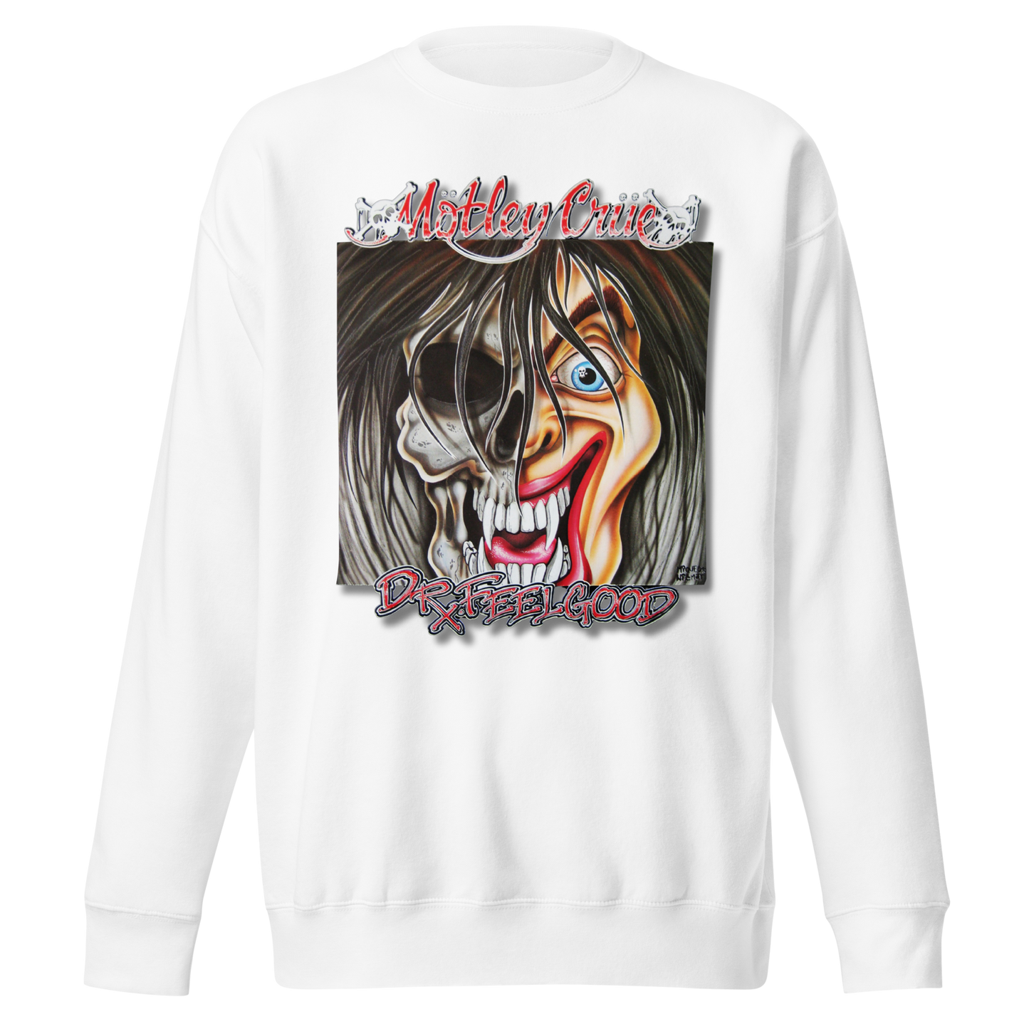 Stakes Motley Crue - Vintage Dr. Feelgood Jumbo Print Sweatshirt [Apparel]