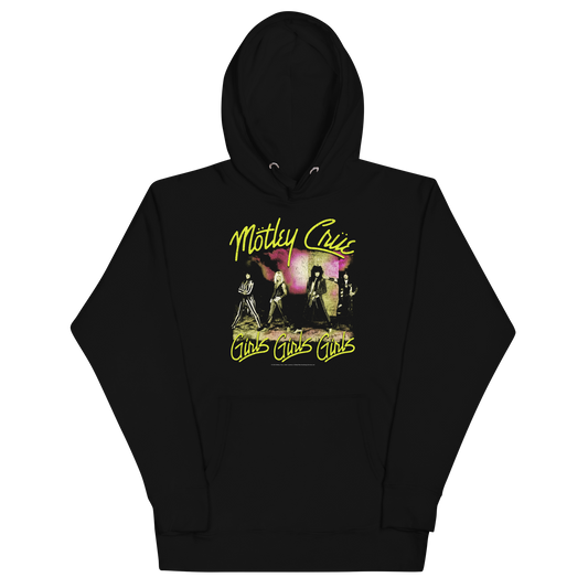 Stakes Motley Crue Yellow Girls Classic Hoodie [Apparel]