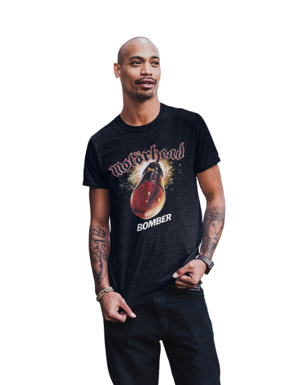 Stakes Motorhead - Big Bomber Jumbo Print Mens T Shirt Officially Licensed