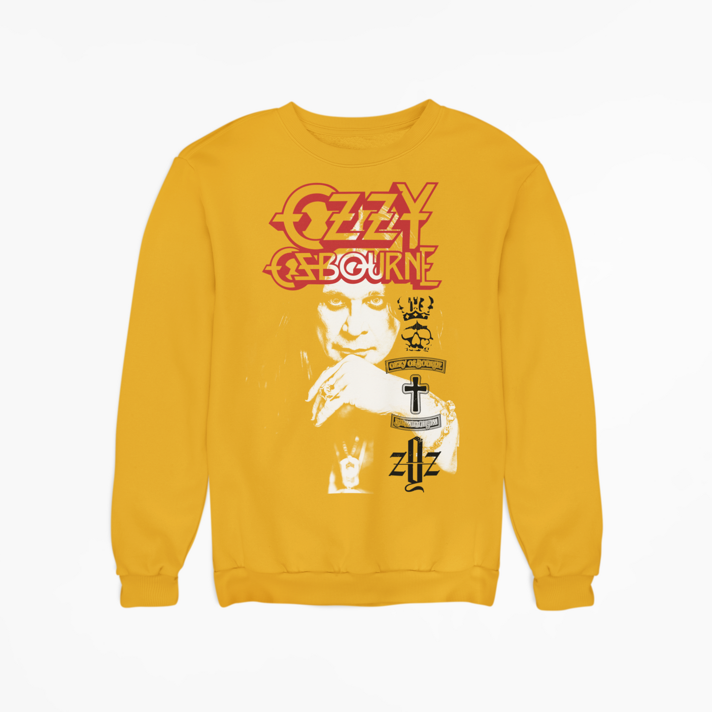 Stakes Ozzy Osbourne Holy Trinity Jumbo Print Sweatshirt [Apparel]