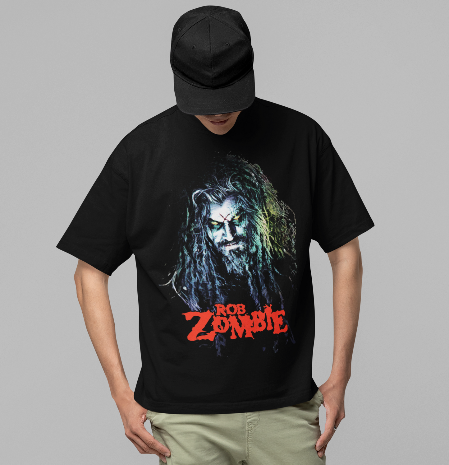 Stakes Rob Zombie - Classic Logo Jumbo Print Mens T Shirt Officially Licensed