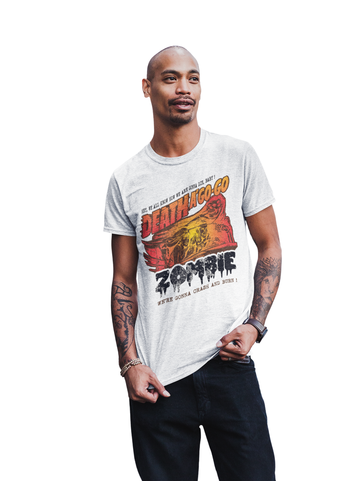 Stakes Rob Zombie - Death a Go Go Jumbo Print Mens T Shirt Officially Licensed