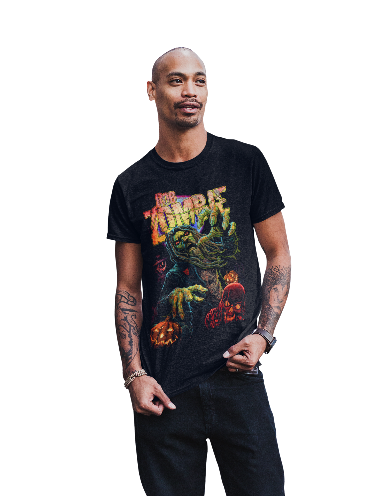 Stakes Rob Zombie - Halloween Jumbo Print Mens T Shirt Officially Licensed