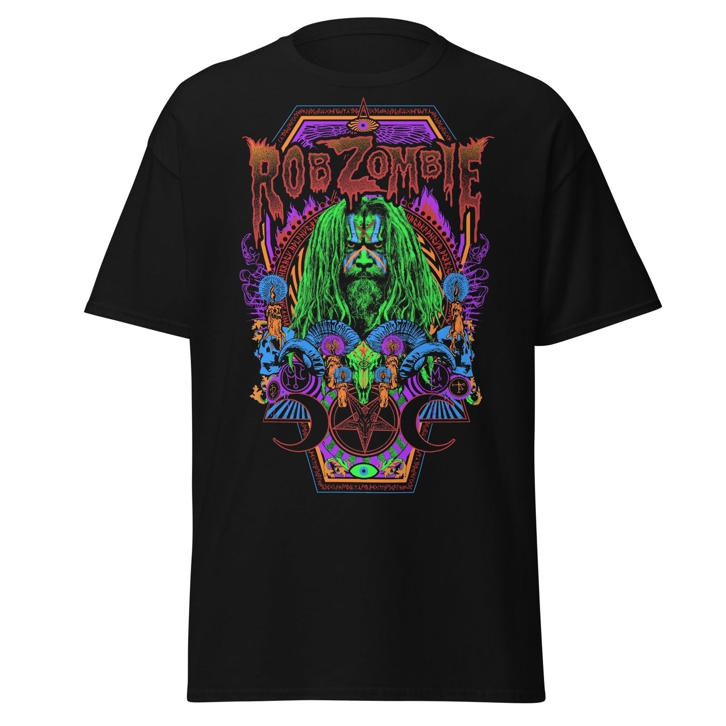 Stakes Rob Zombie - Pyschedelic Jumbo Print T-Shirt [Apparel]