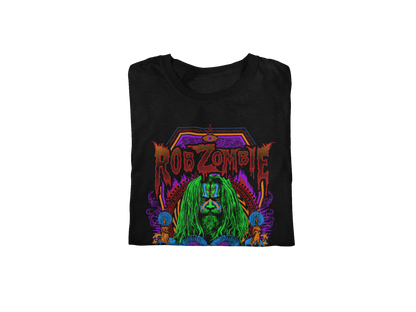 Stakes Rob Zombie - Pyschedelic Jumbo Print Mens T Shirt Officially Licensed