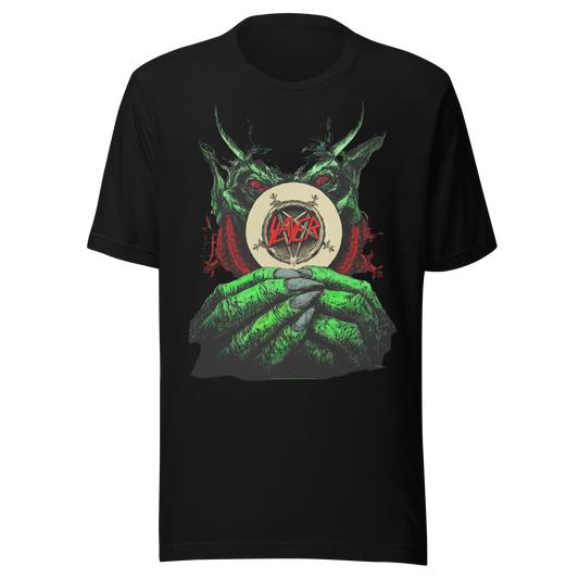 Stakes Slayer Demon Hands Vintage Jumbo Print T-Shirt [Apparel]