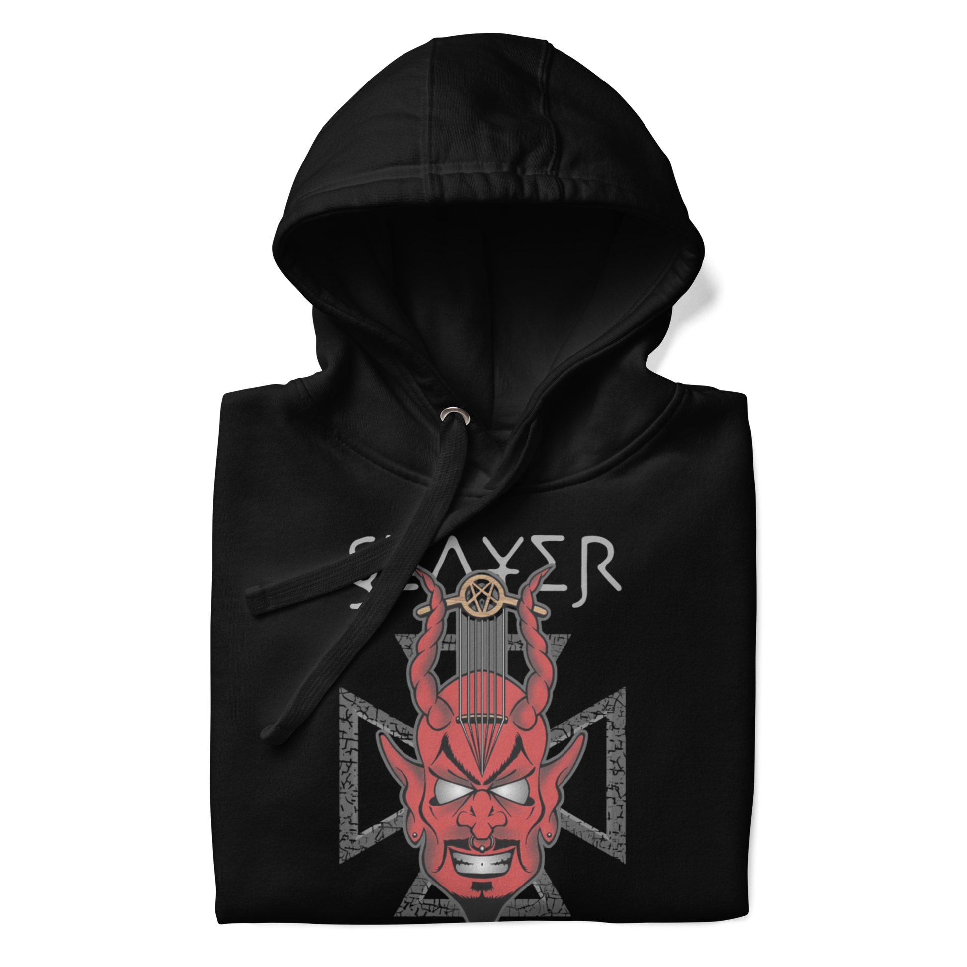 Stakes Slayer Devil's Horns Vintage Hoodie [Apparel]